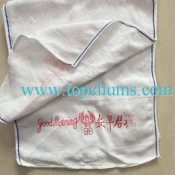 Classic Good Morning White Towel Washcloth