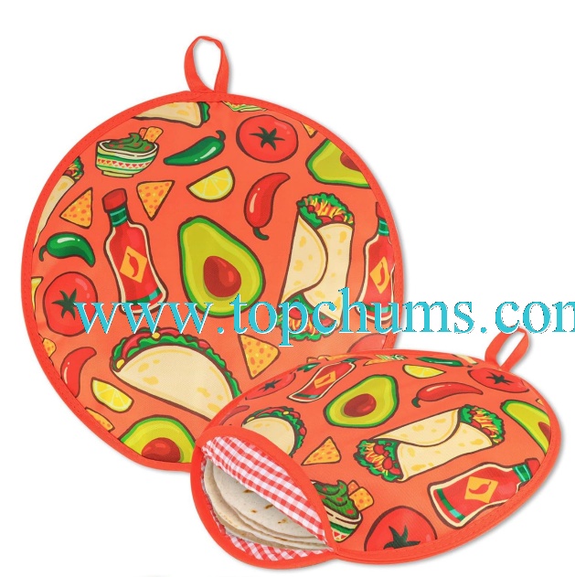 Microwaveable Fabric Tortilla Keeper Holder Keeps Warm