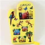 map printed  oven glove