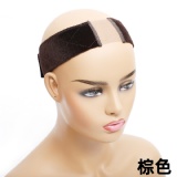 velvet headband grip with middle lace cutout wig