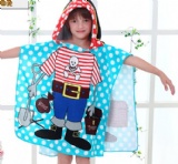 kids hooded beach towel ht0064