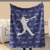 Custom Sports Blanket Throw with your Name