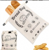 Reusable Beeswax Bread Bags for Sourdough Storage