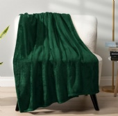 Emerald Green Fleece Throw Blanket Emerald Green Fleece Throw Blanket