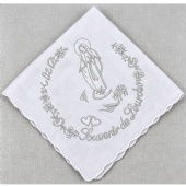 Personalized Embroidered Lourdes Handkerchief