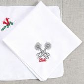 Personalized Embroidered Wedding Handkerchief