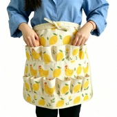 Egg collecting apron Waist apron with pockets