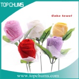 rose flower shape towel cake
