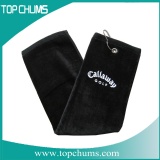 black golf towel