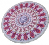 round towel with tassel